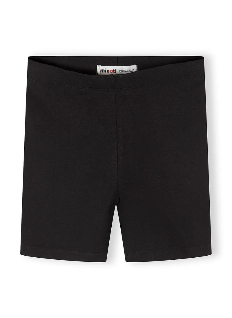 MINOTI Girls 5-pack black cotton elastane cycling shorts 3-15 years